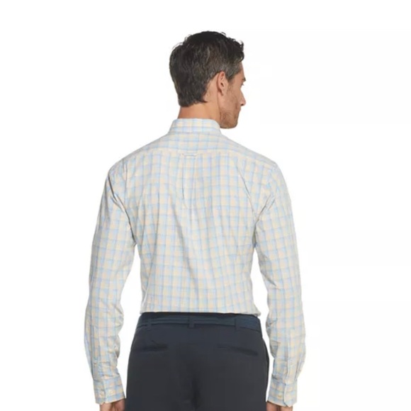 IZOD Premium Essentials Plaid Button-Down - Picture 3 of 5